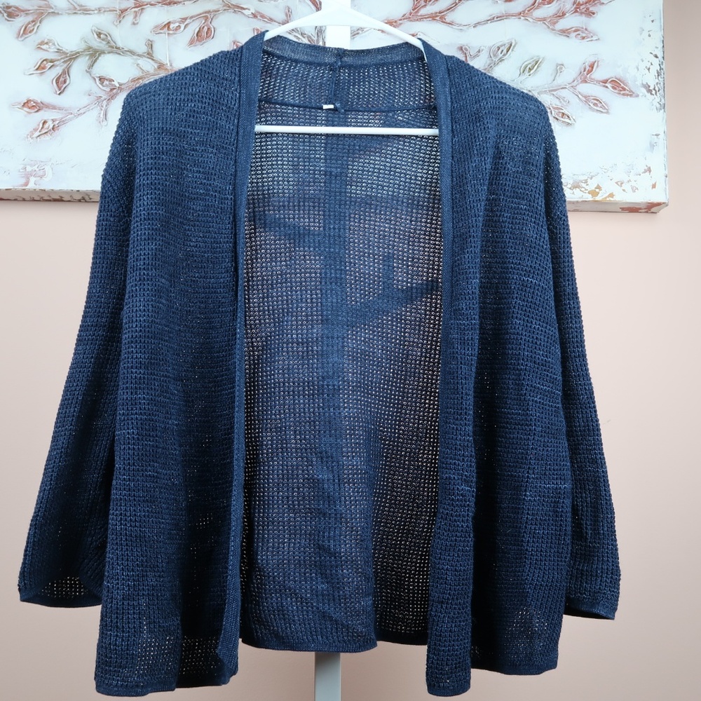 Muji Navy Cardigan